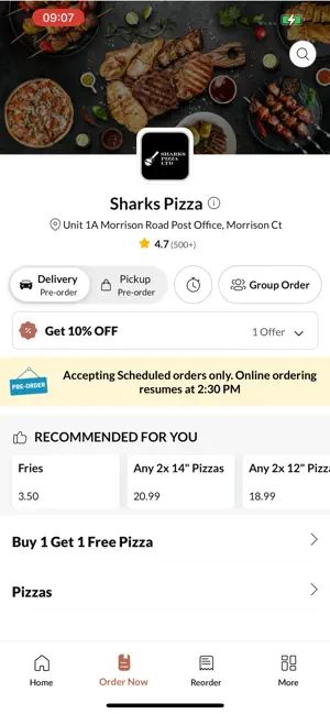 Sharks Pizza screenshot 2