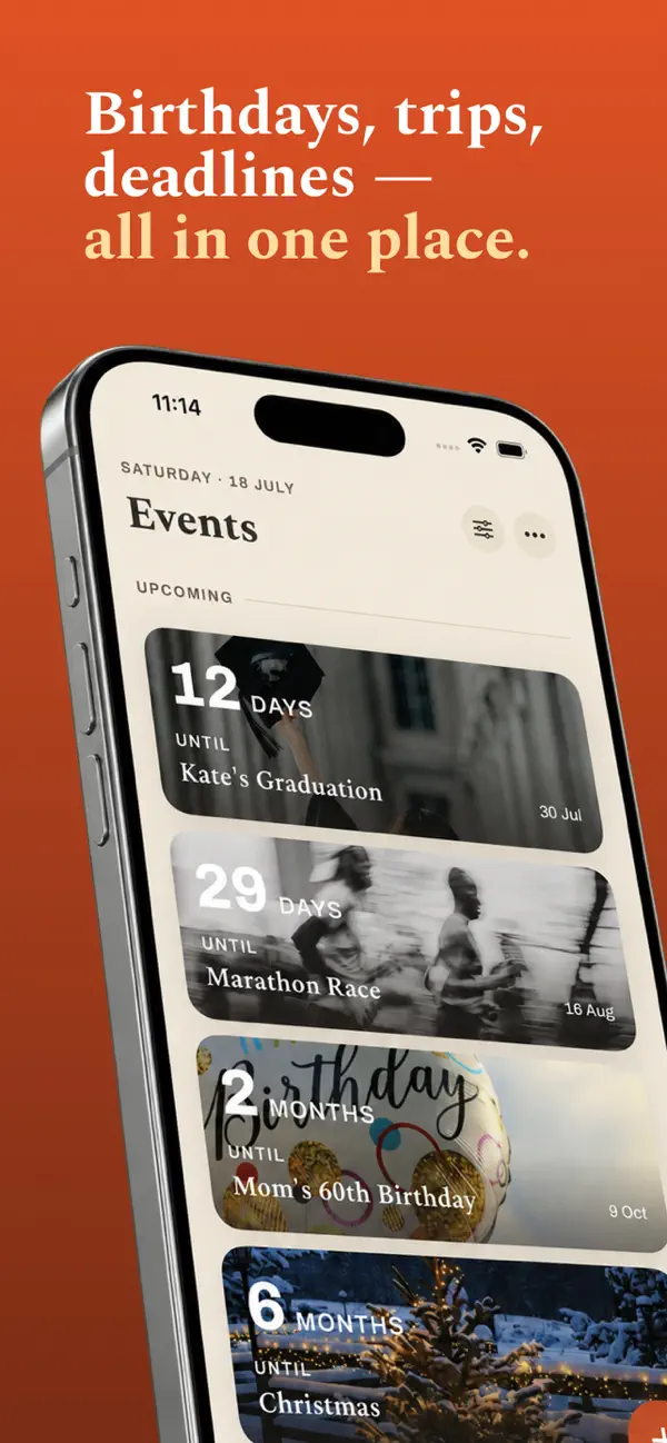 Screenshot #3 pour Countdown Timer - Day counter