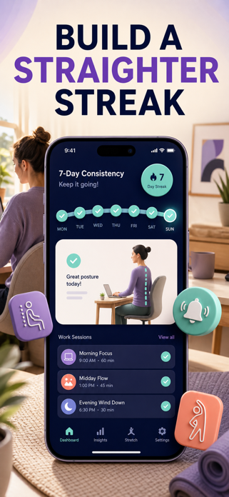 Posture Trainer: Sit Straight Screenshot 7 of 10