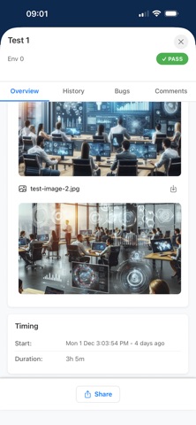 Tesults screenshot