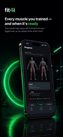 Fit4i: Gym Workout Tracker iPhone screenshot