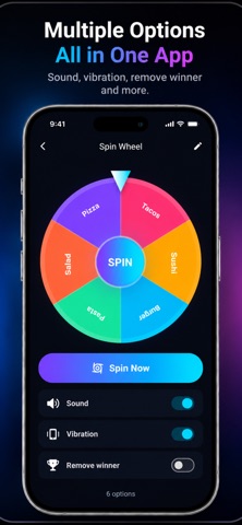 Decision Wheel - Random Picker iPhone screenshot