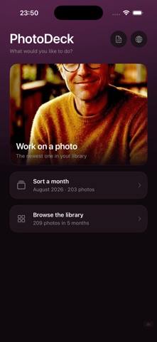 PhotoDeck iPhone screenshot