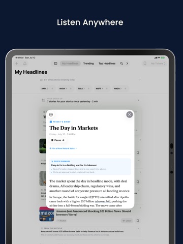 Stocks News: Market Headlines iPad screenshot