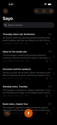Sayo - Voice to Notes Screenshot 8 of 8