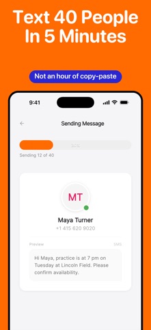 TurboTally: Mass Text Message screenshot