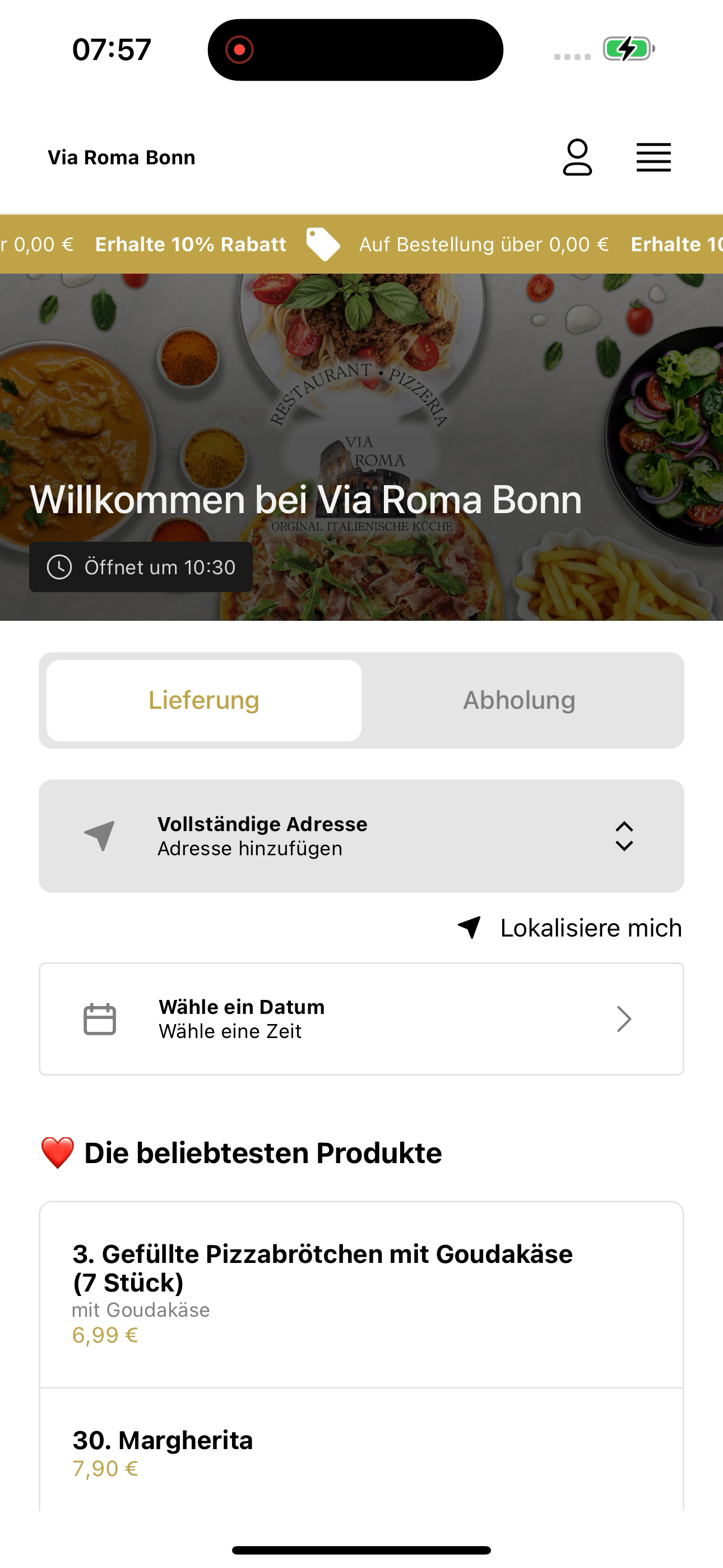 Via Roma Bonn Restaurant screenshot 2