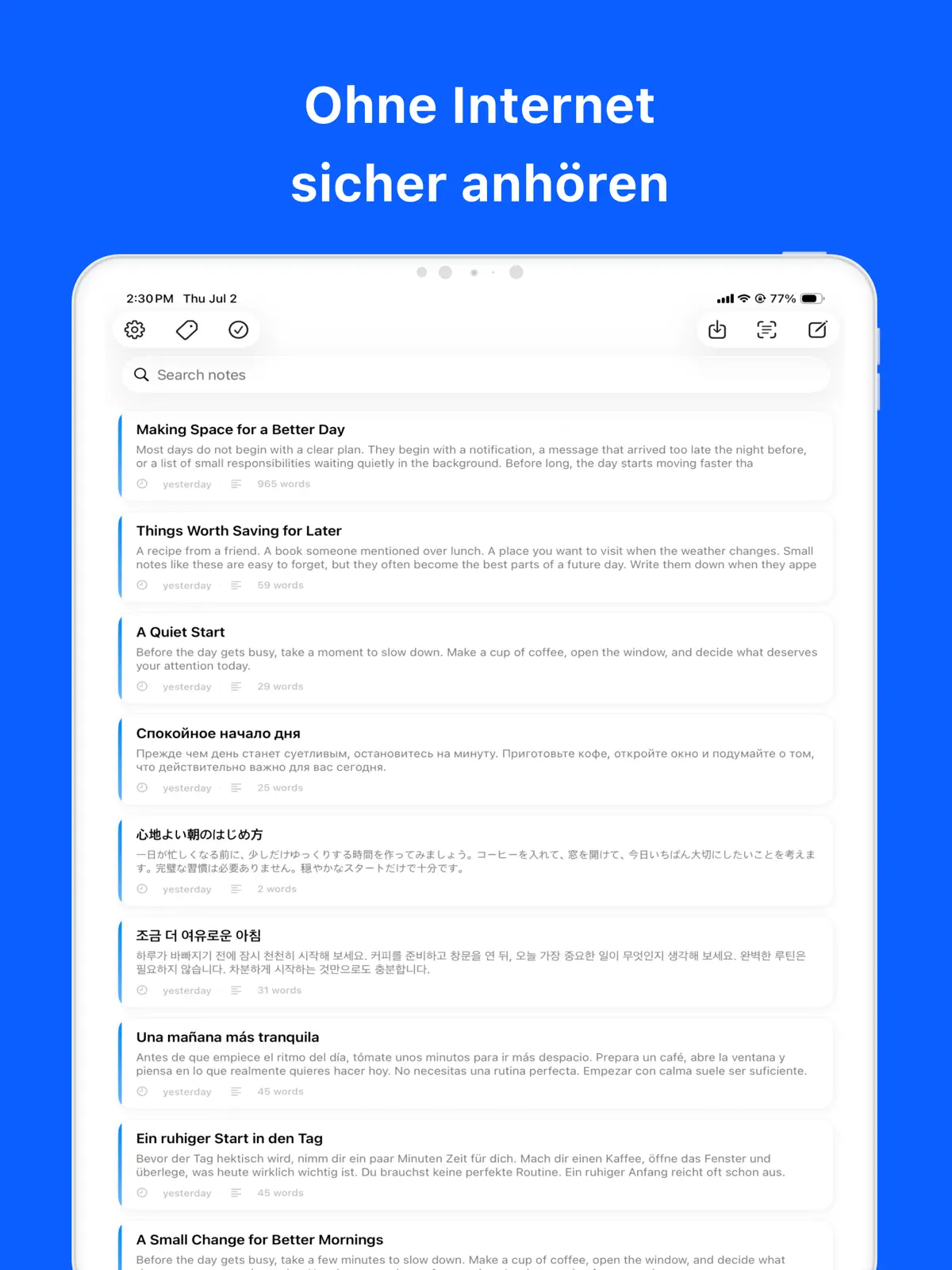 Local TTS - PDF vorlesen App iPad screenshot 3