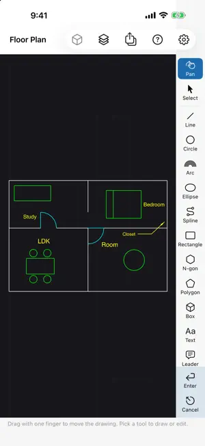 PocketCAD - DXF Viewer screenshot 1