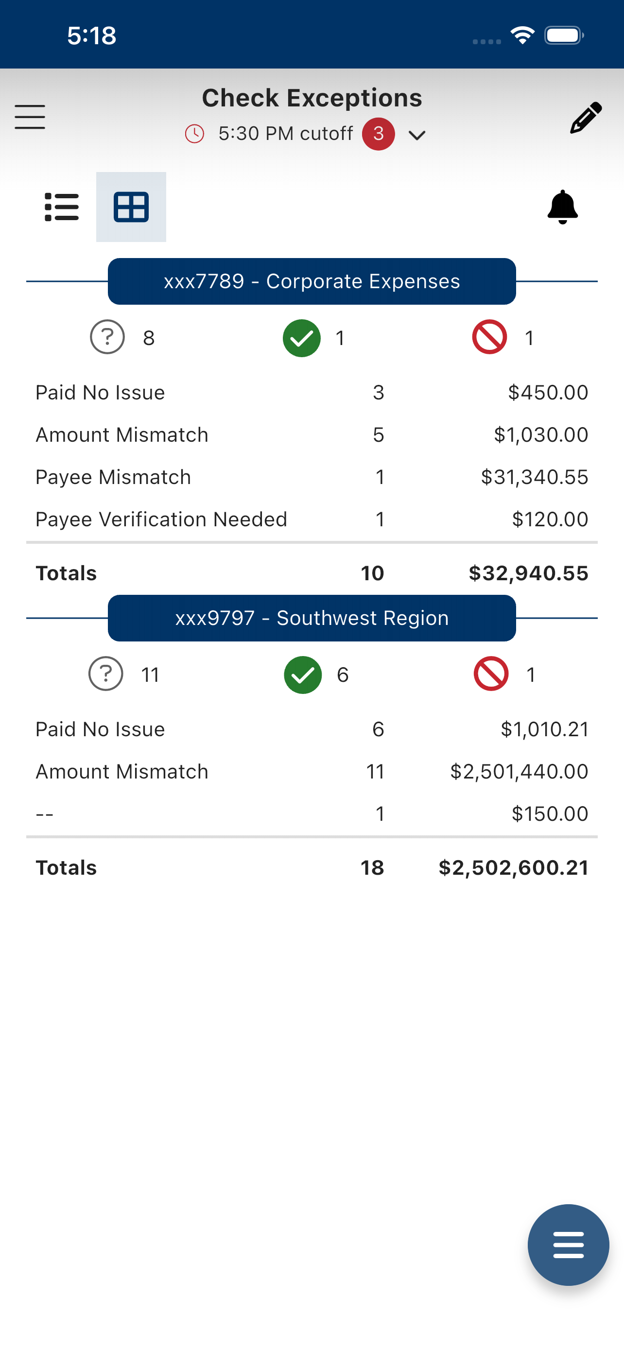 Amegy Bank Positive Pay screenshot 4