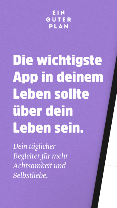 Ein guter Plan: Achtsamkeit Screenshot