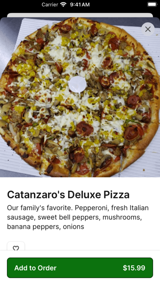 Catanzaro's Pizza & Subs iPhone screenshot 3 - Food & Drink app
