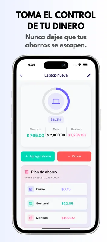 Objetivo de Ahorro screenshot 8 of 9