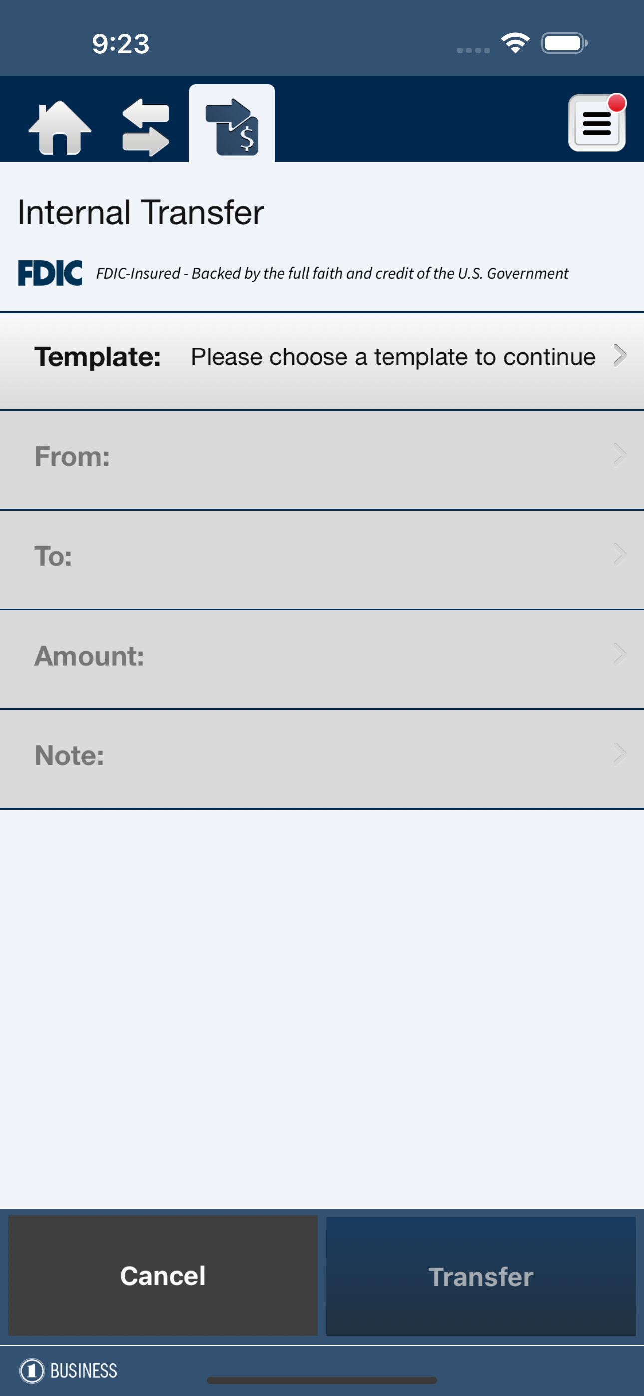 FNBA Business Mobile Banking