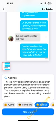 ReplyWise iPhone screenshot