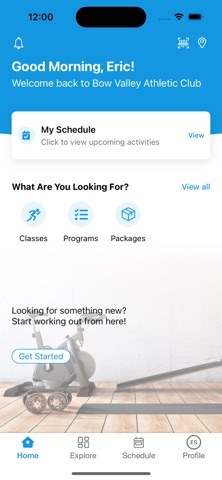 Bow Valley Athletic Club screenshot