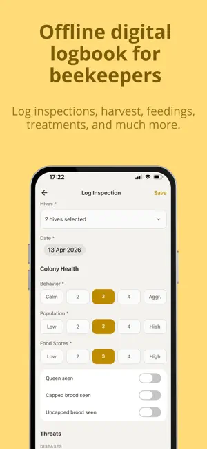 HiveCompanion: Beekeeping screenshot 1