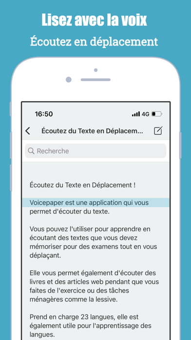 Screenshot #2 pour Voicepaper Texte en Parole TTS