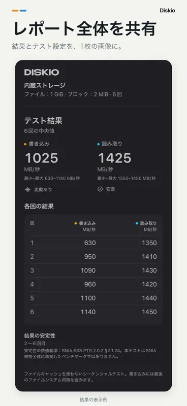 Diskio: Speicher-Speedtest screenshot 5 of 6