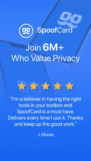 SpoofCard - Privacy Protected screenshot 1