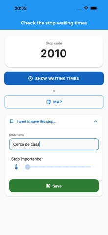 Espera Bus Madrid iPhone screenshot