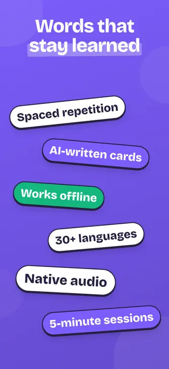 Vocards: Vocabulary Flashcards screenshot 1