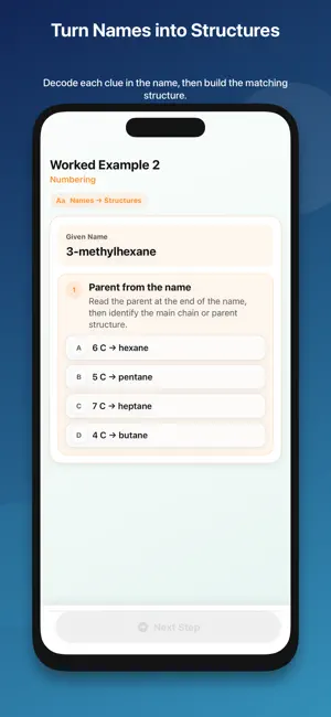Organic Chemistry Naming Tutor screenshot 2