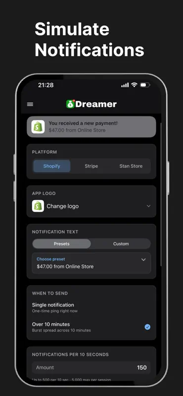 LARP: Fake Dashboards & Notifs screenshot 8 of 10