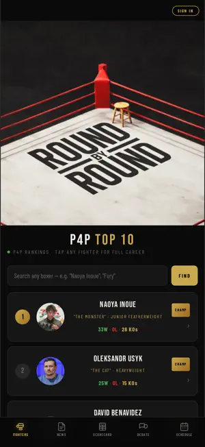 Round by Round: Boxing screenshot 1
