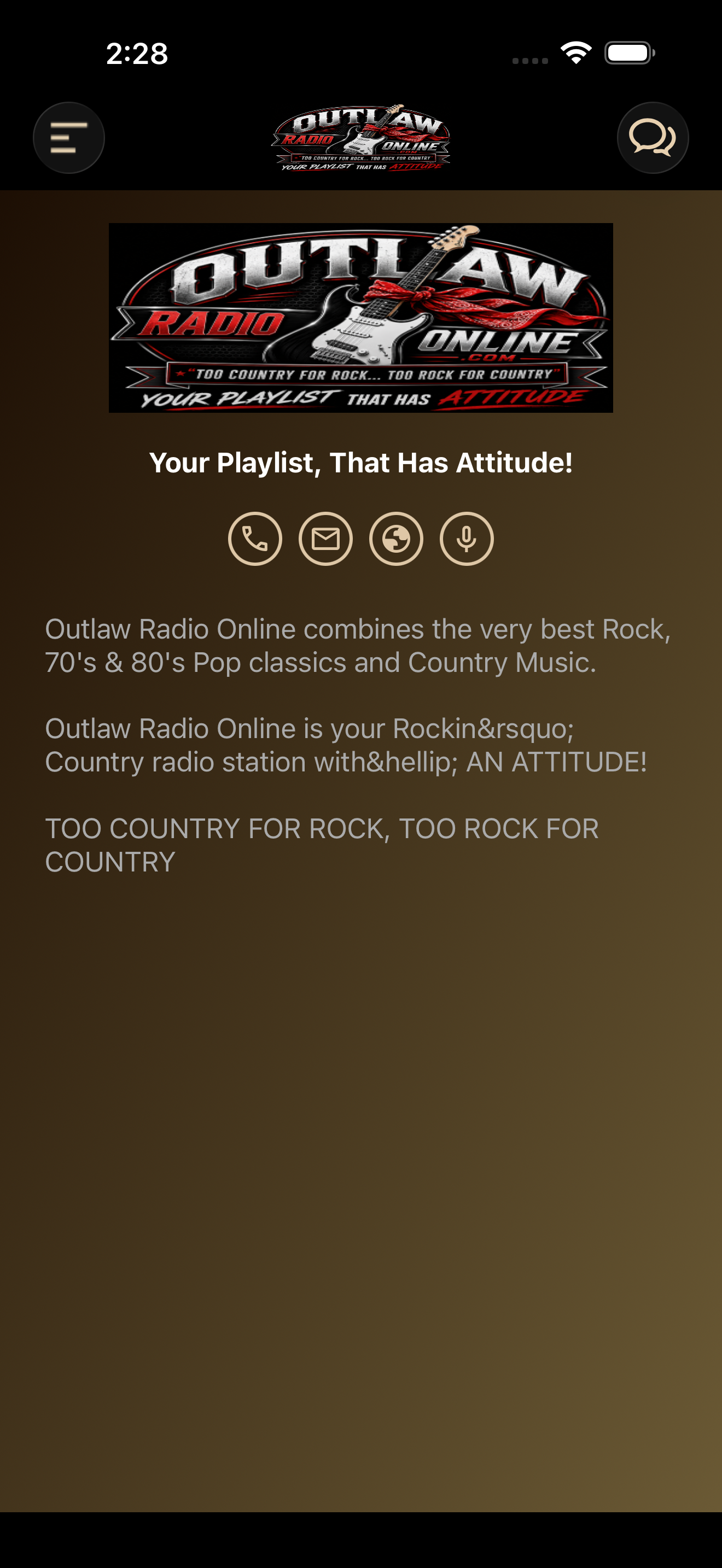 Outlaw Radio Online screenshot 4