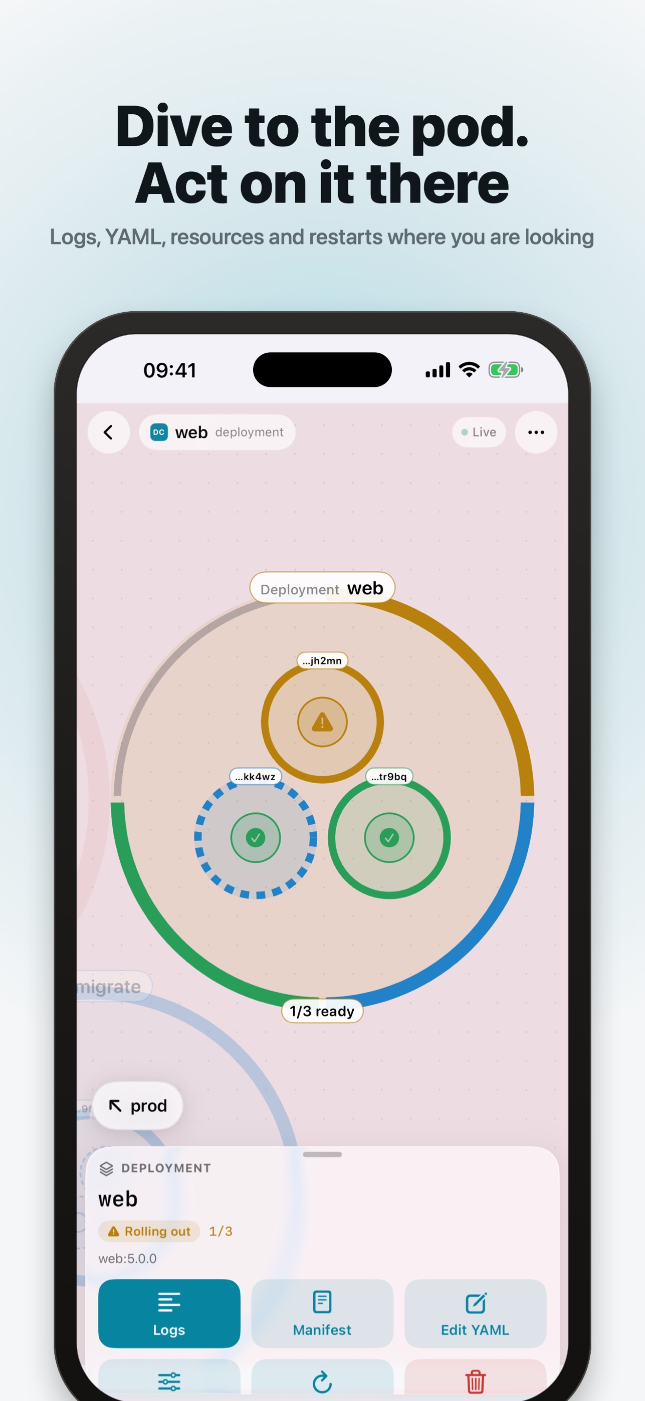 Screenshot 2 of Foredeck — Kubernetes Console