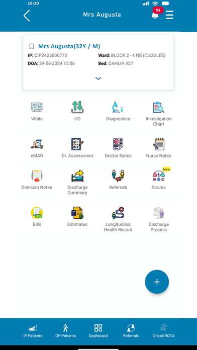 KIMS EHR Screenshot