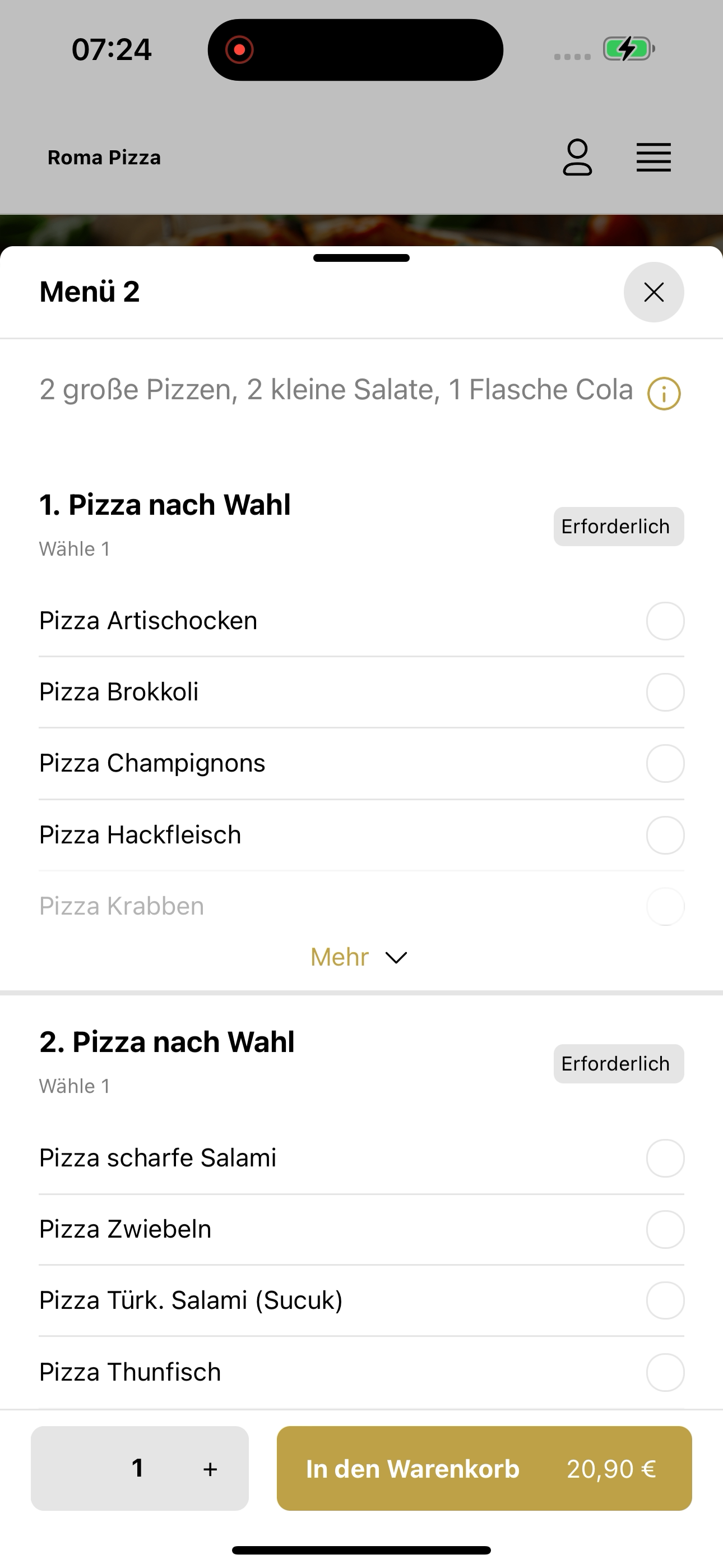 Roma Pizza Stuttgart screenshot 7