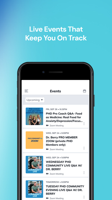 PHD Community By Dr. Berry iPhone screenshot 2 - Health & Fitness app