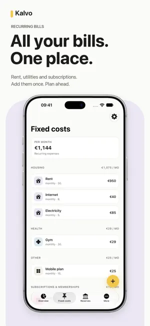 Kalvo: Bill Tracker screenshot 2