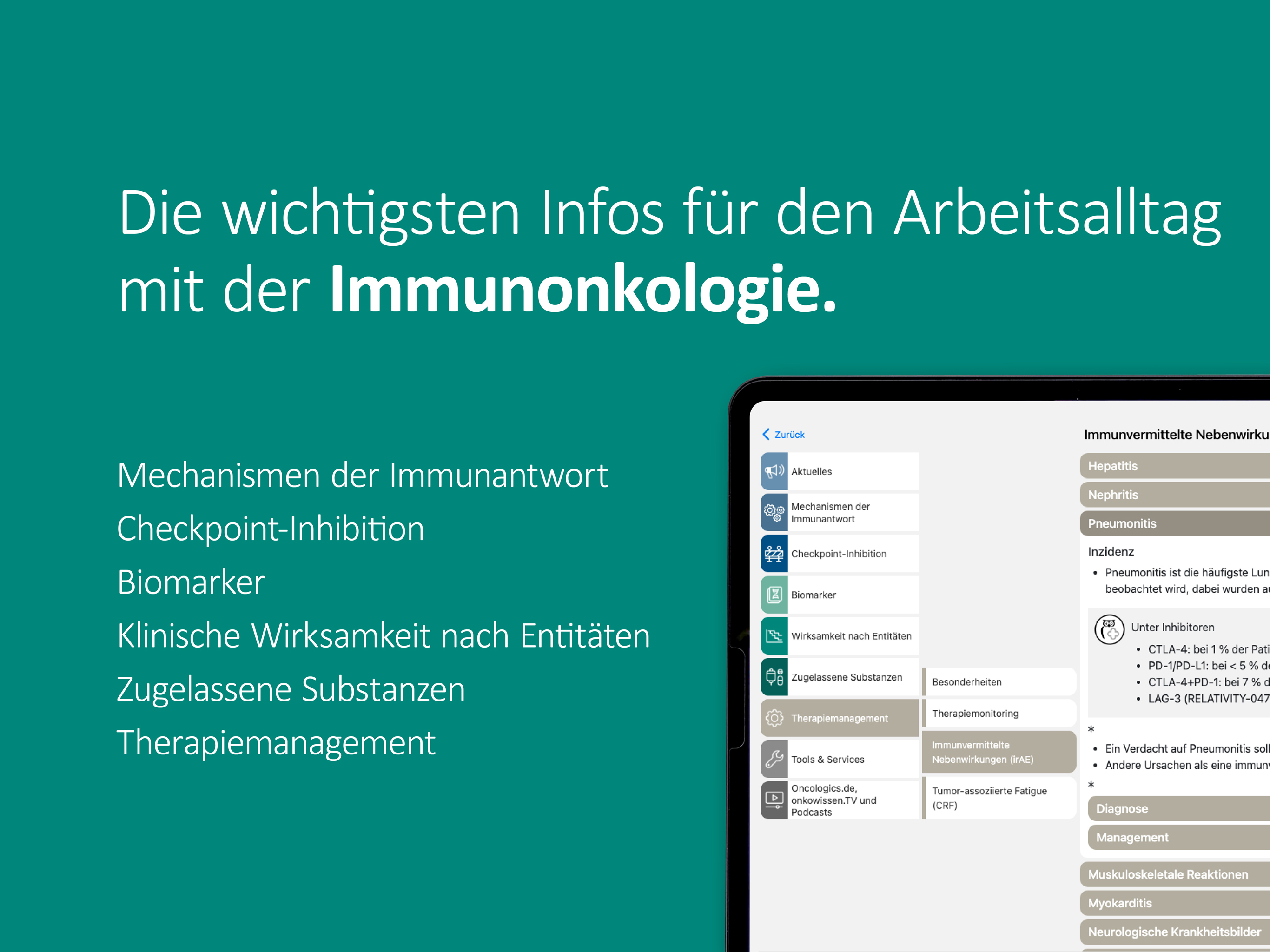 Immunonkologie onkowissen screenshot 8