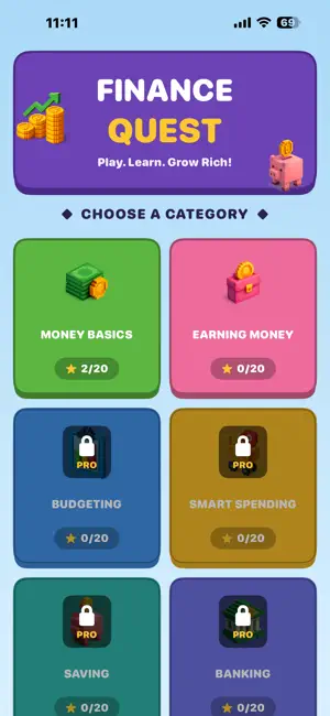 Finance Quest - Learn Basics screenshot 1