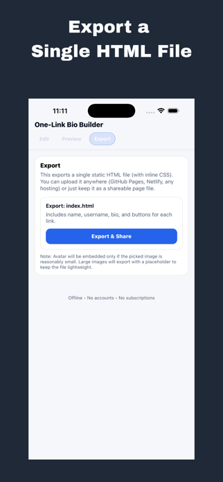 OneLink Bio Builder Screenshot 3 of 5