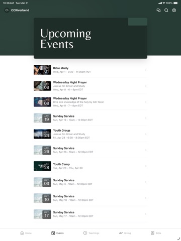 Calvary Chapel Riverbend iPad screenshot