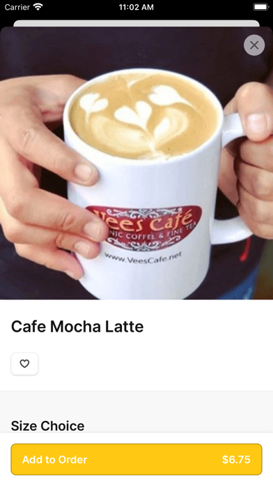 Vees Cafe LA Screenshot 4 - AppWisp.com Vees Cafe LA Screenshot 4 - AppWisp.com