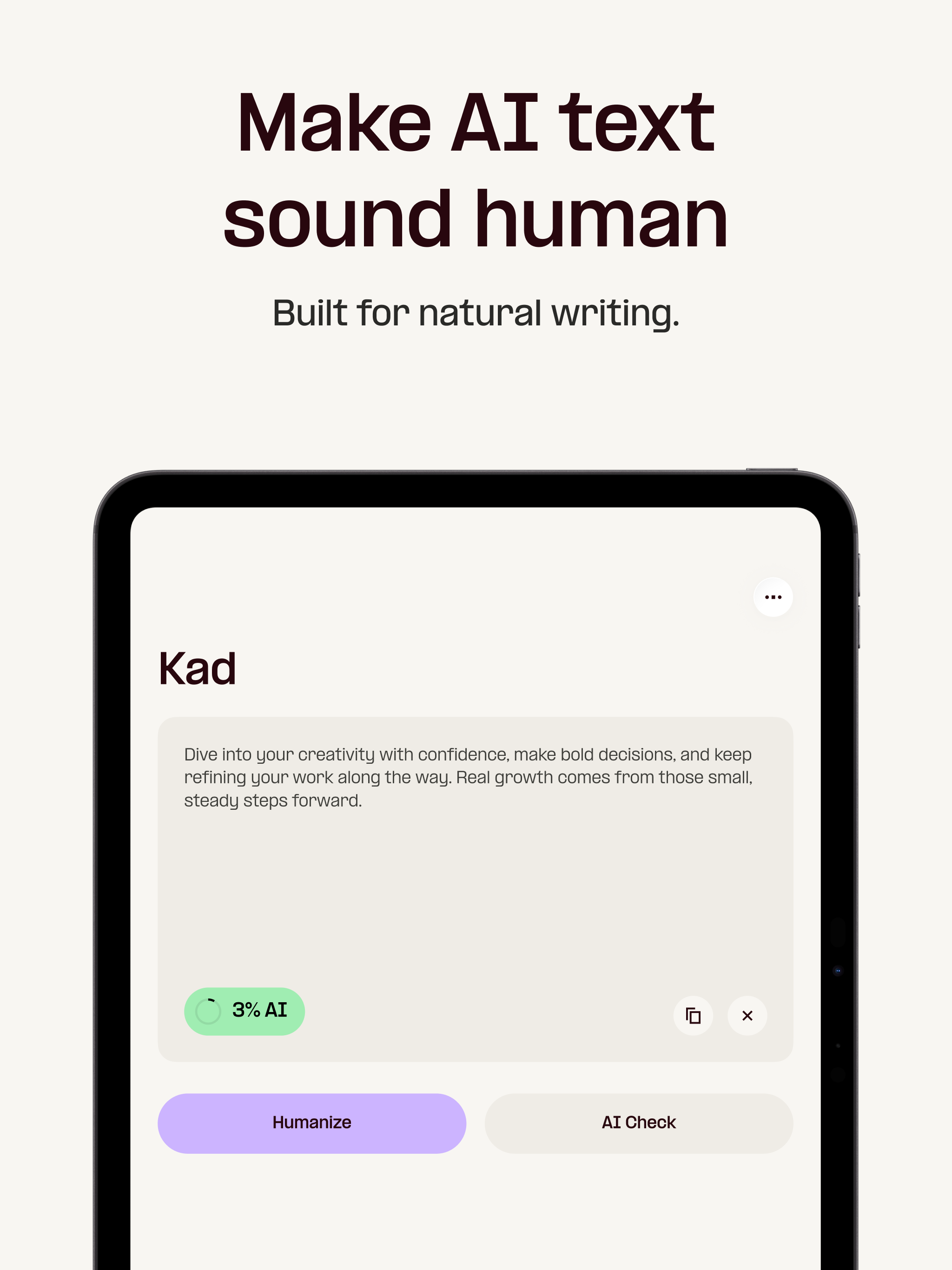 Humanize AI Detector : Kad