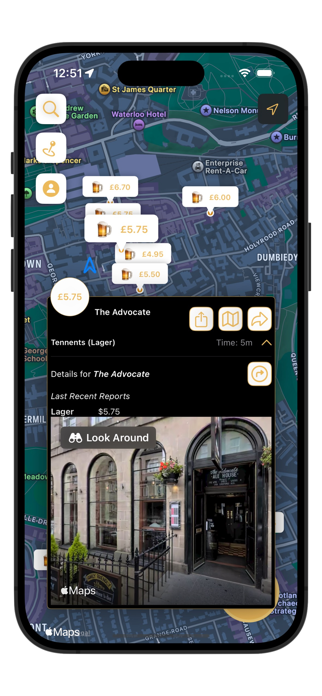 Tap Map App Screenshot 3 of 5