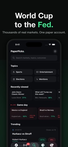 PaperPicks: Risk-Free Bets screenshot