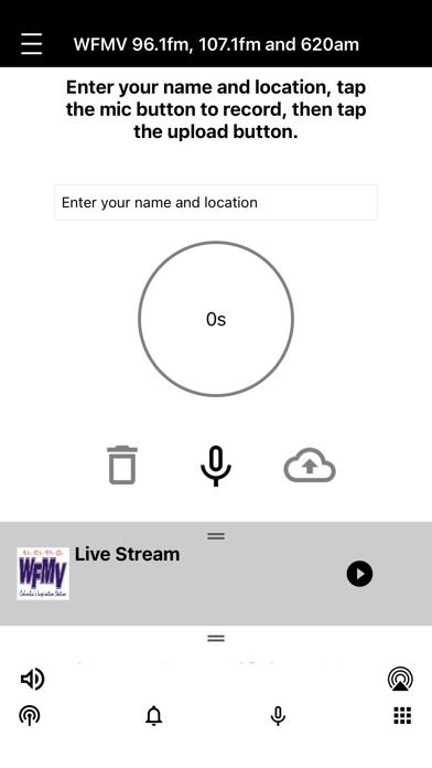 WFMV 96.1, 98.9. 107.1 & 620am Screenshot