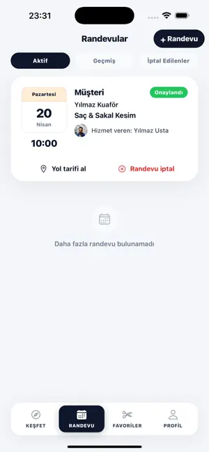Kuaför Randevu Sistemi screenshot 3