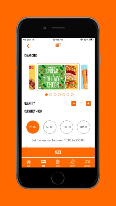 TOGO'S Sandwiches Screenshot