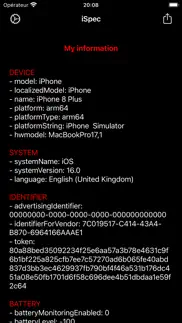 ispecs - get all device infos iphone screenshot 2