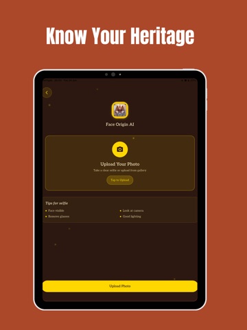 Face Origin AI iPad screenshot