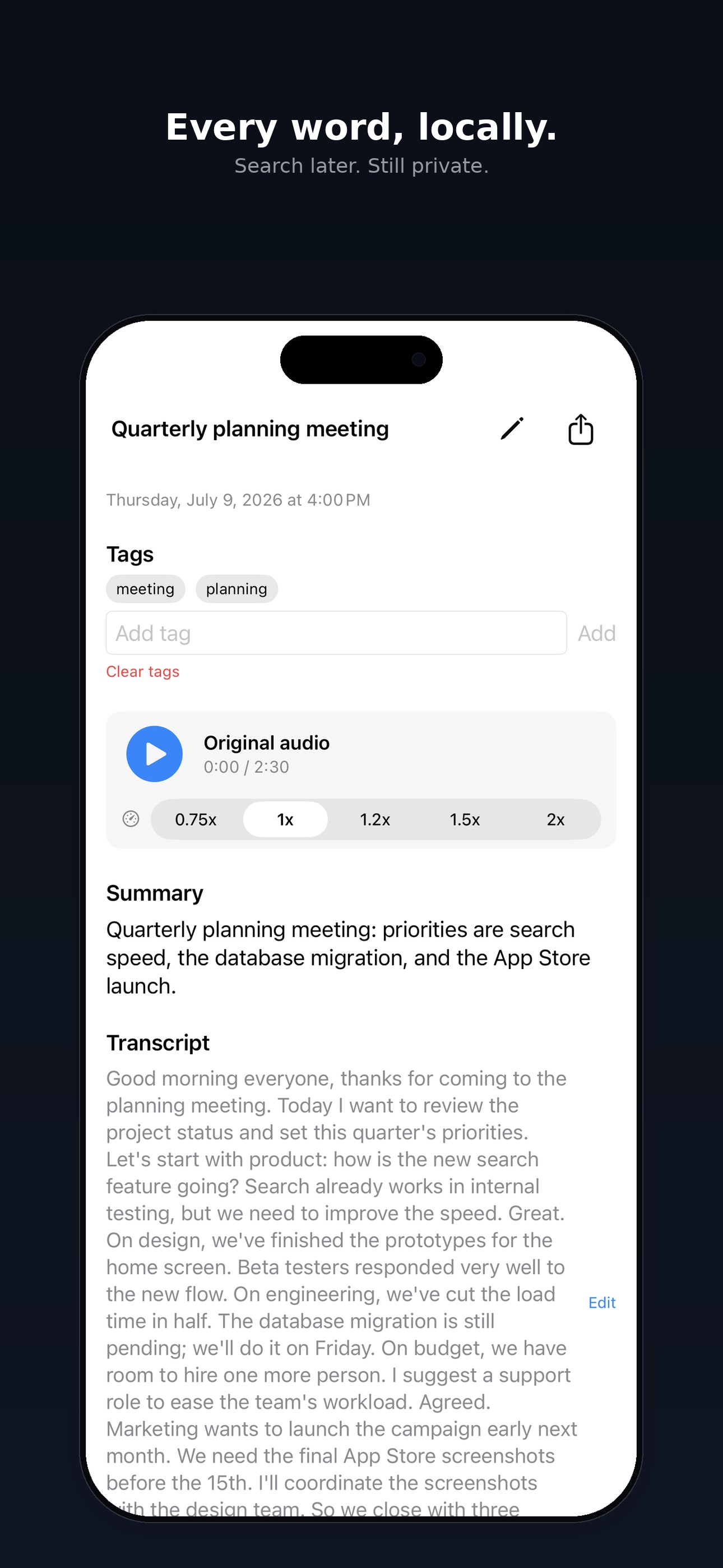Screenshot 4 of TrueNote: Private Voice Notes