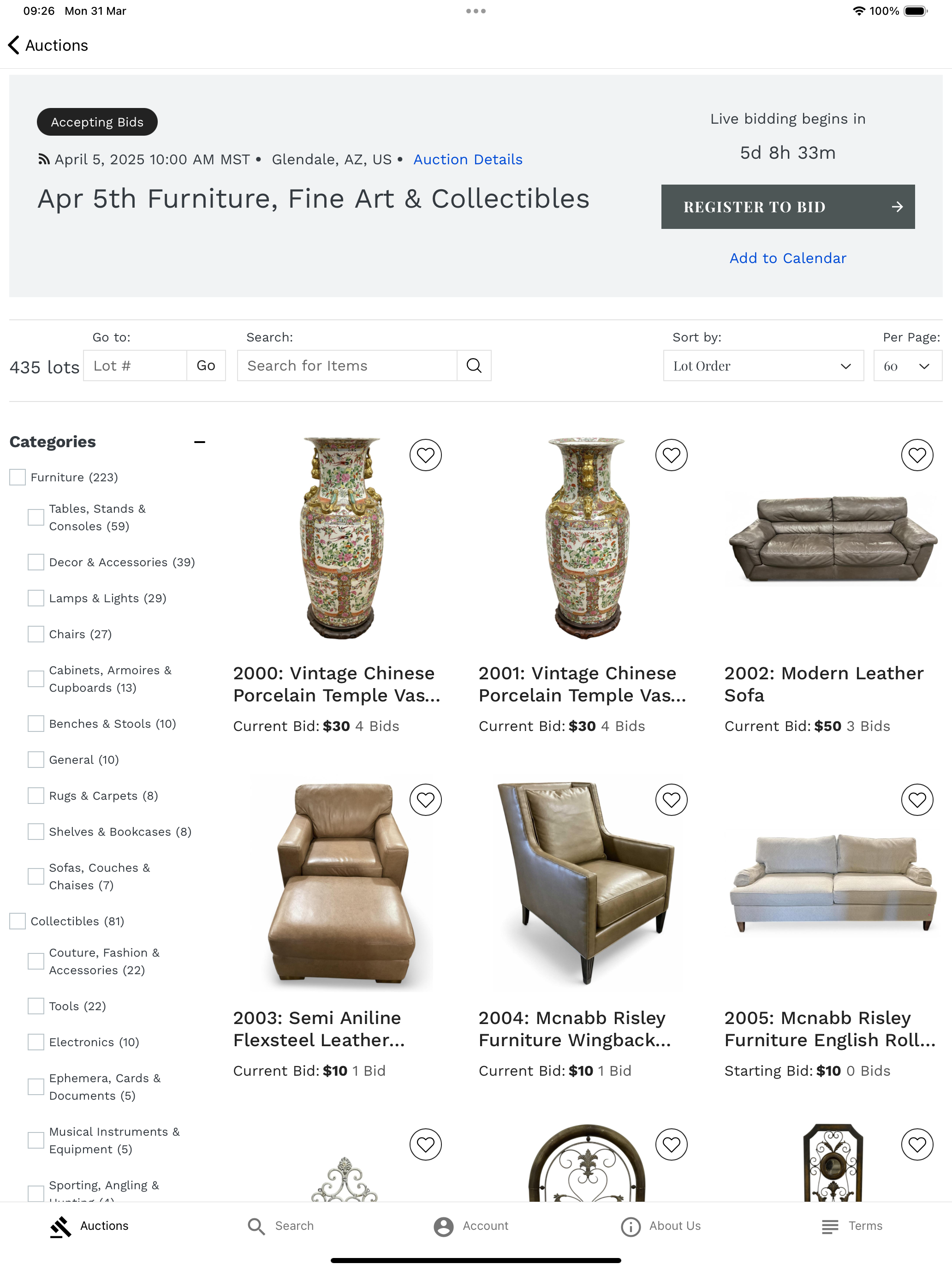 EJs Auctions Live Bidding